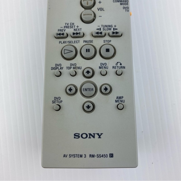 Sony Remote RM-SS450 AV System 3 Remote Control - Picture 5 of 6
